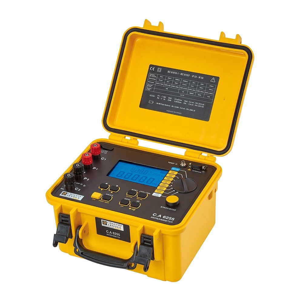 Сhauvin Аrnoux 6255 - микроомметр цифровой, 0,1 мкОм, 10А, RS-232